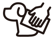 犬の体の汚れを落とす